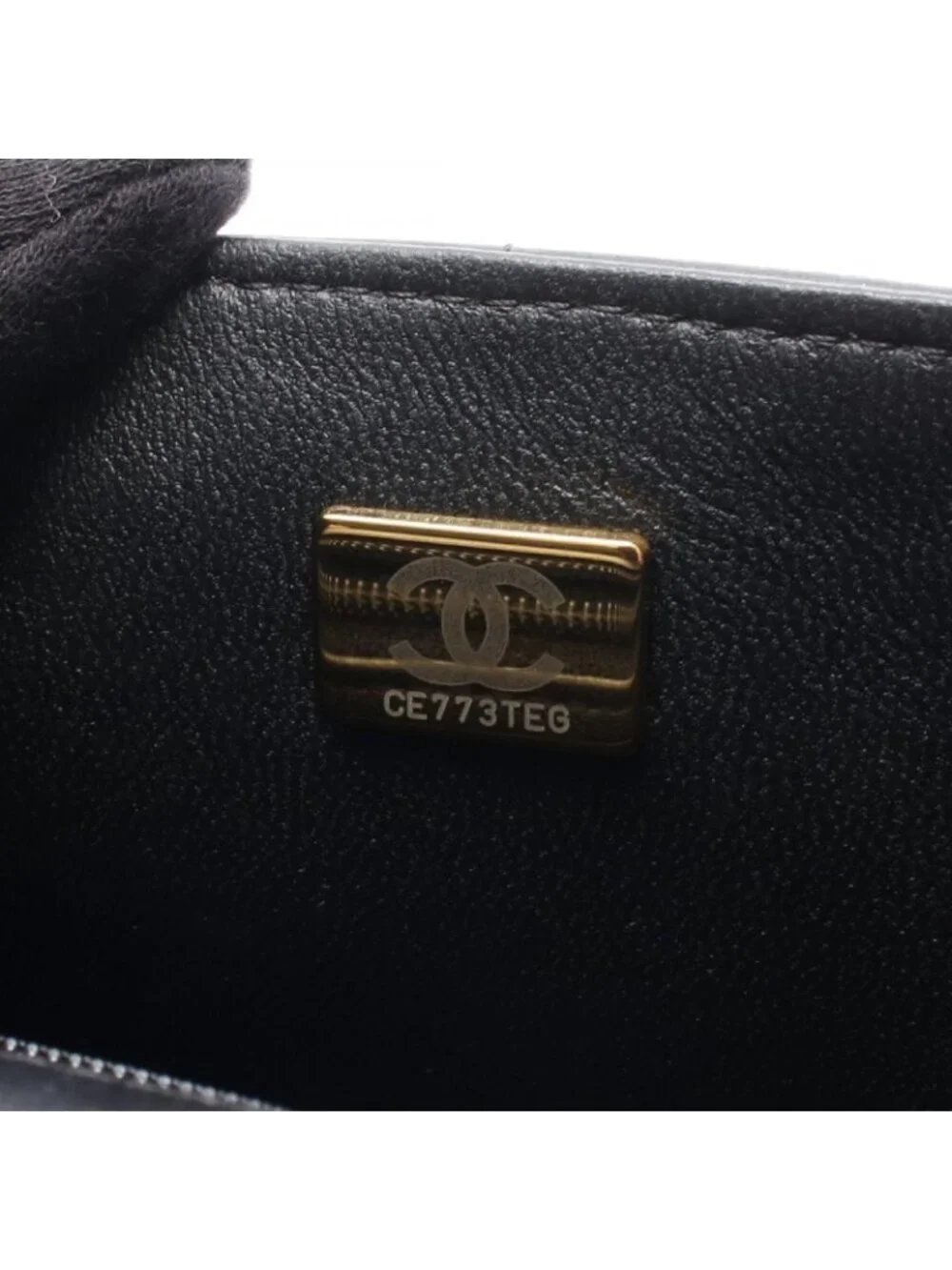 Chanel Shoulder Bag Mini Flap Black Lambskin